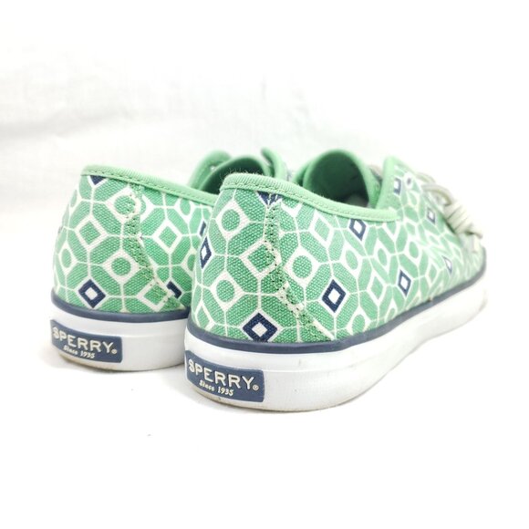 Sperry Top-Sider Sneakers Women's Size 10 Green Canvas - Picture 3 of 8